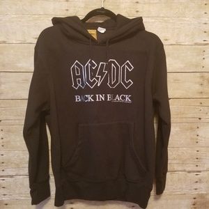 AC/DC Back In Black Adult Medium Hoodie Sweatshirt